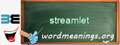 WordMeaning blackboard for streamlet